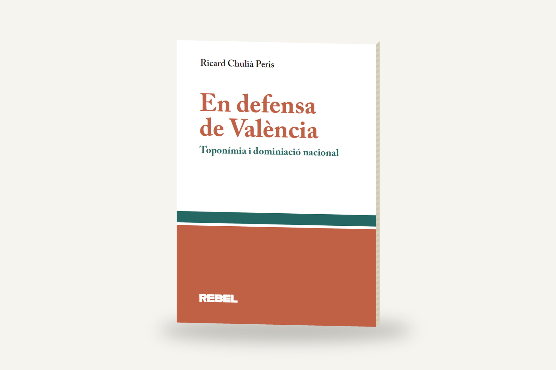 En defensa de València, de Ricard Chulià Peris. Volum prim amb paper reciclat.
